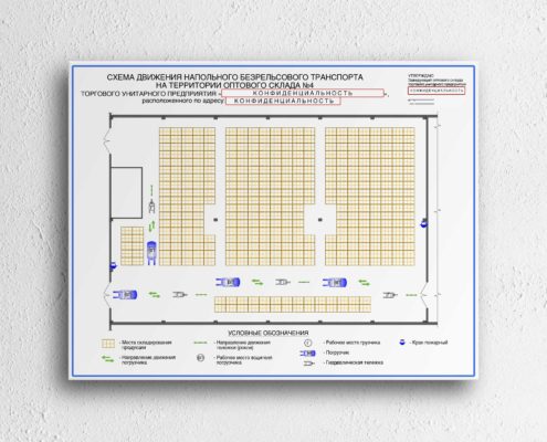 Схемы движения безрельсовоготранспорта