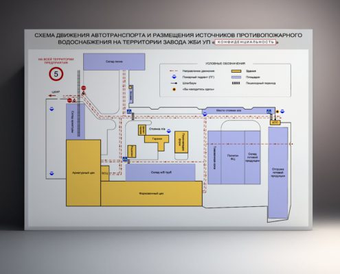 Схема движения автотранспорта